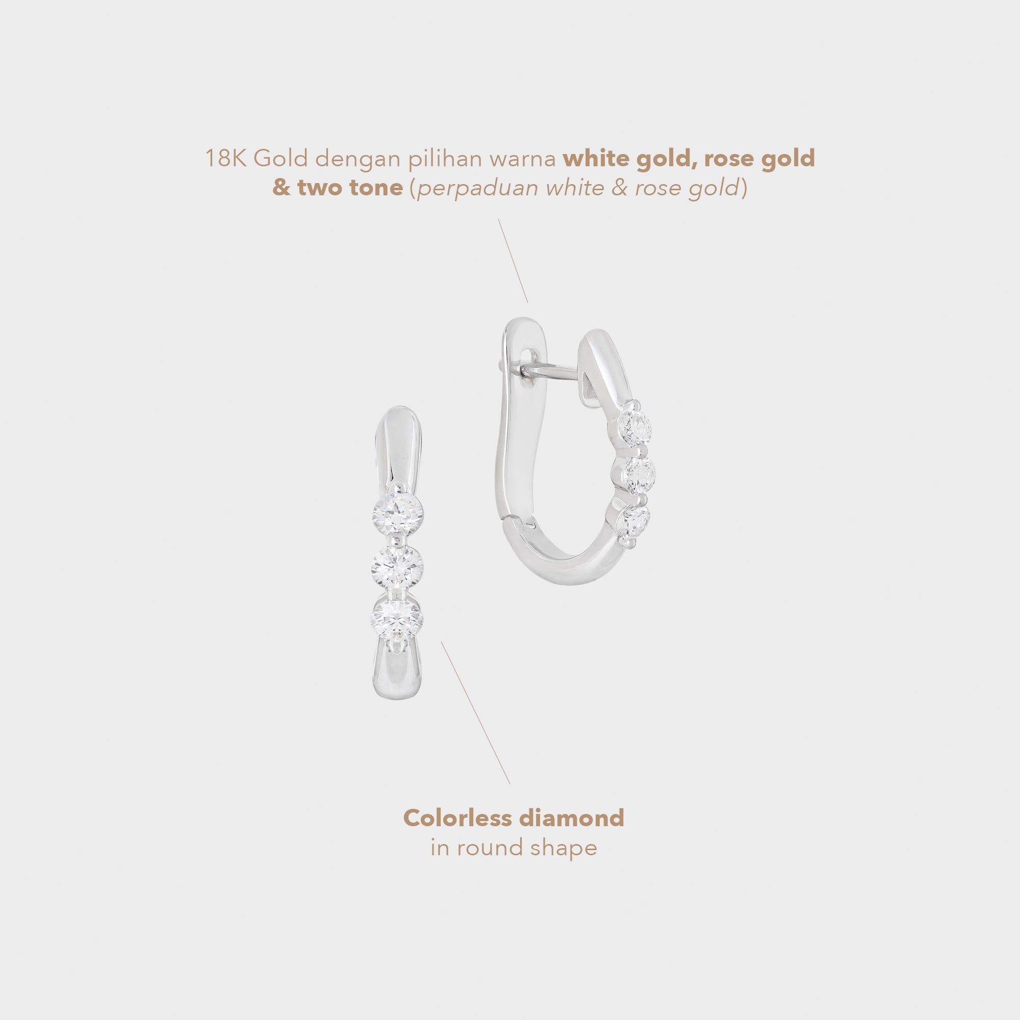 Earrings Hoop Baby Trilogy