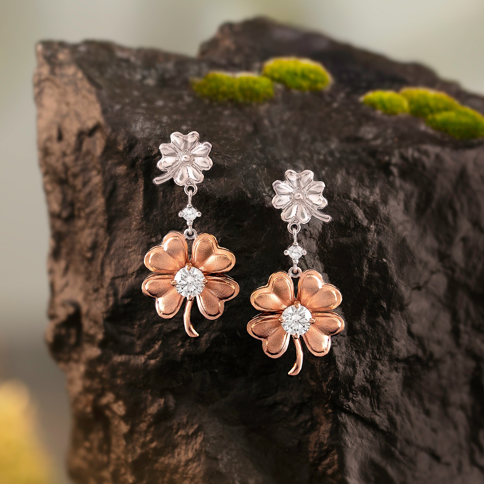 Earrings Clover Self Made Dangle