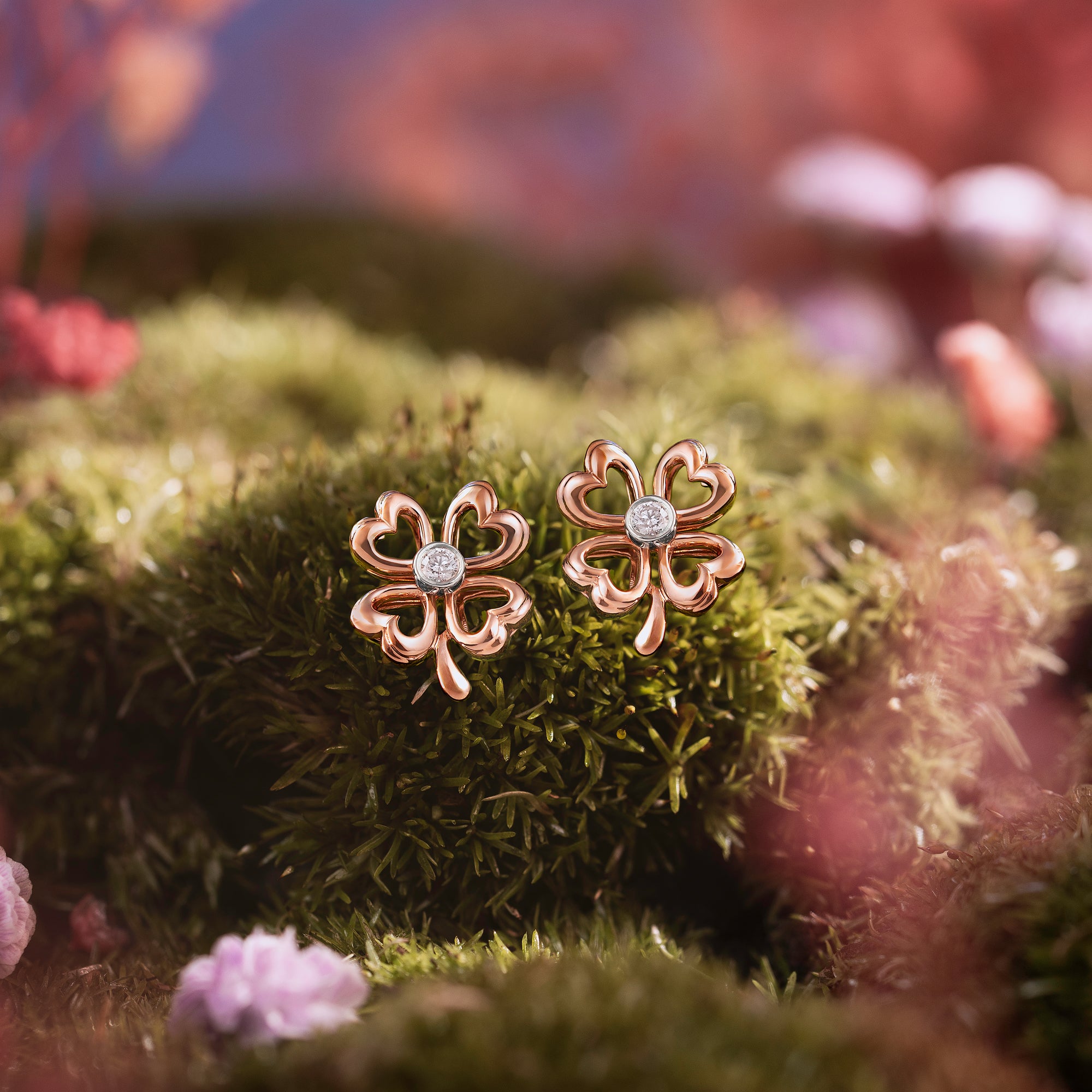 Earrings Clover Pink Era Stud