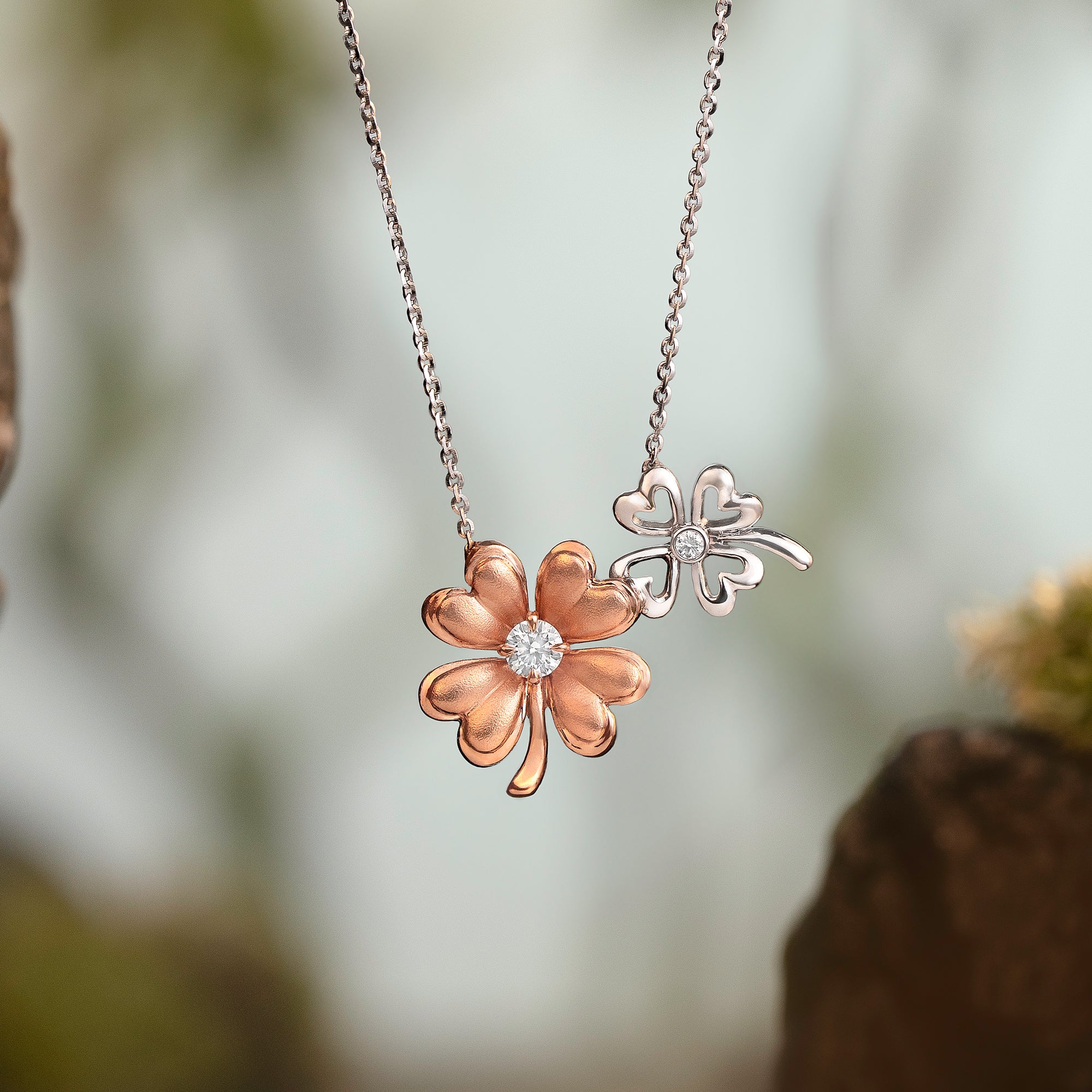 Necklace Clover Self Made Duo