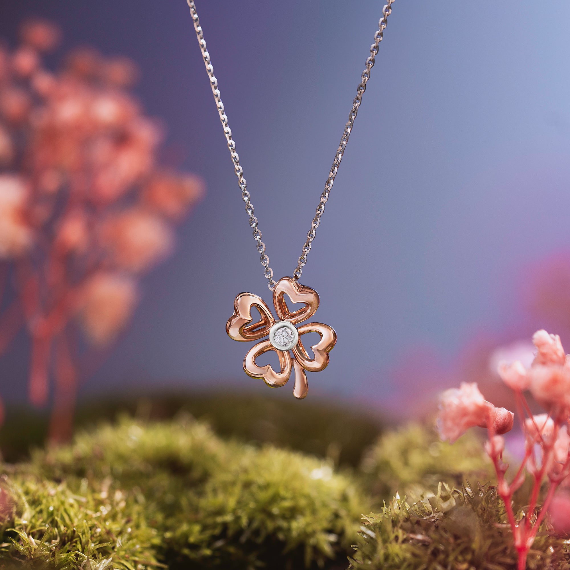 Pendant Clover Pink Era