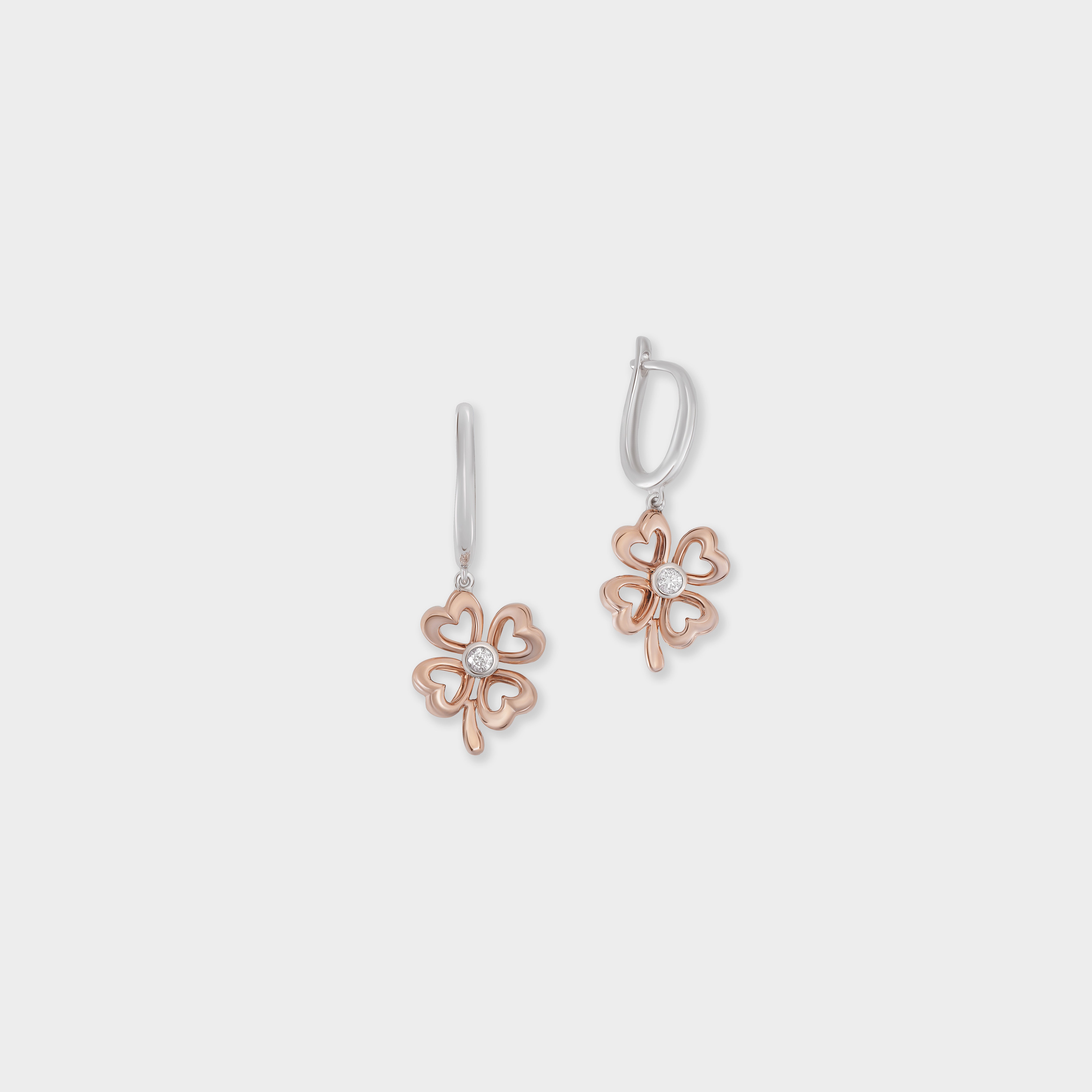 Earrings Clover Pink Era Hoop