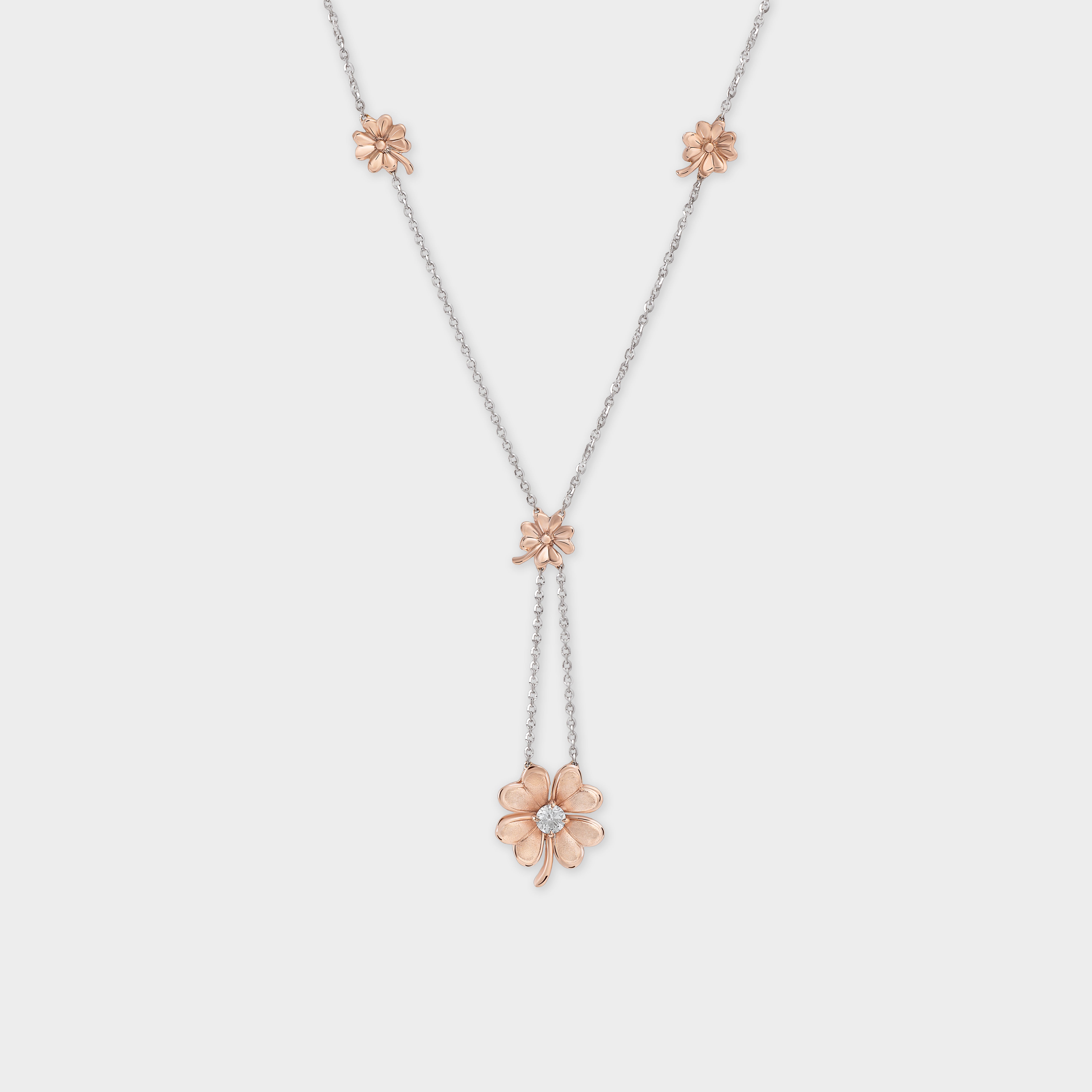 Necklace Clover Self Made Long